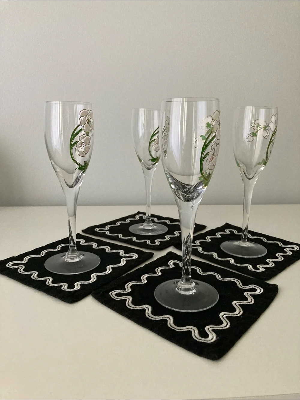 Perrier-Jouet champagne flutes